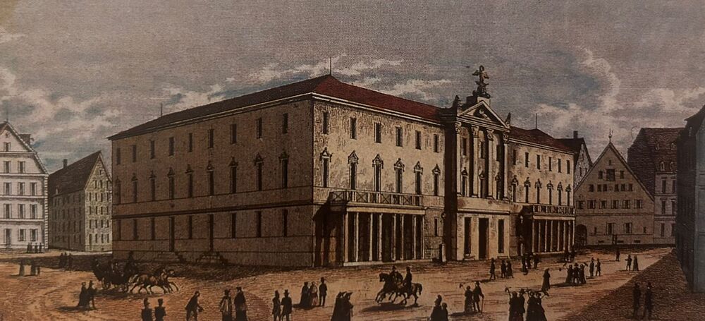 Das neue Gesellschaftshaus: Aquarell von Heinrich Klocke 1829